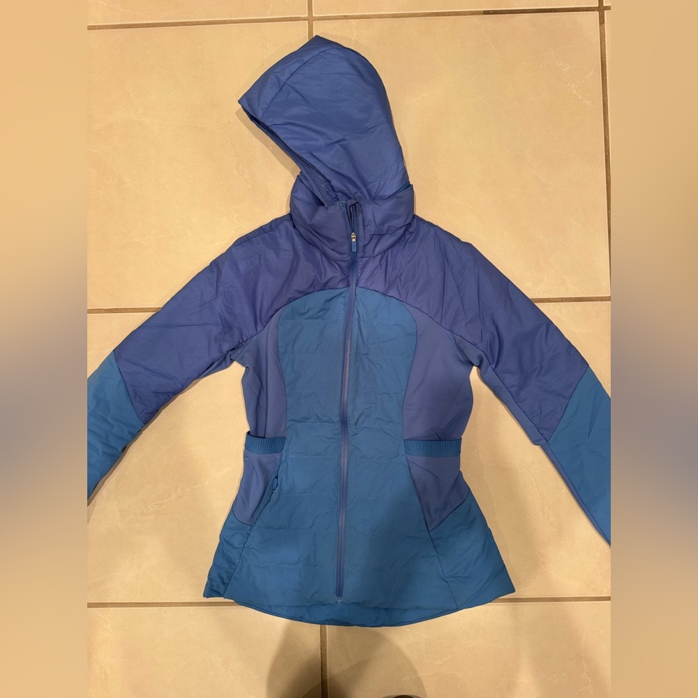 lululemon athletica Two-Tone Blue Hooded Jacket